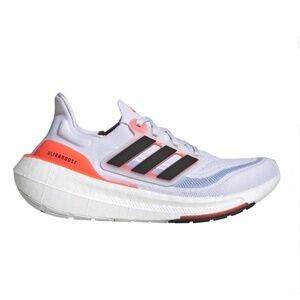 Adidas UltraBoost Light Women's Sneakers - White/Black/Solar Red, SZ 7